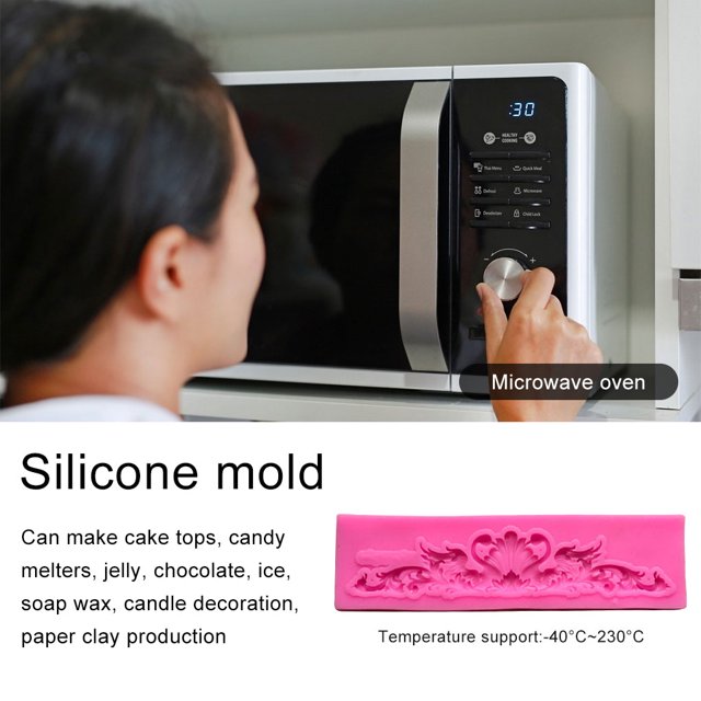 Cake Mould Silicone Baking Mold Non-stick Mold; Embossing Fondant Heat-resistant Embossing Fondant Making Mould, Type 1