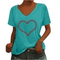 thumbnail image 1 of Birdeem T-Shirt Sans Manches à Col en V pour Femmes, Mode Décontractée, Imprimé, Chandail, 1 of 6