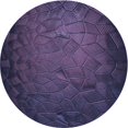 thumbnail image 1 of Ahgly Company Tapis de Zone Rond d'Intérieur Lavable à la Machine, Style Transitionnel, Bleu Ardoise, 7 Pieds Rond, 1 of 7
