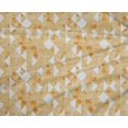 thumbnail image 4 of oneOone Polyester Lycra Pale Orange Fabric Texture & Triangle Geometric Craft Project Decor Fabric Printed By The Yards 56 Inches Wide, 4 of 4