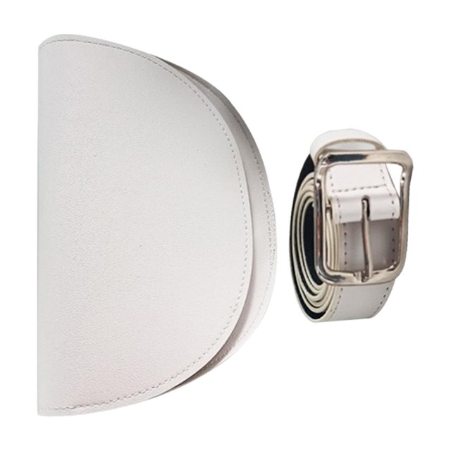 jinwen Sac de Télémètre de Golf en PU Pochette Compacte Sac de Transport de Distance Sac de Rangement Accessoire de Golf Blanc