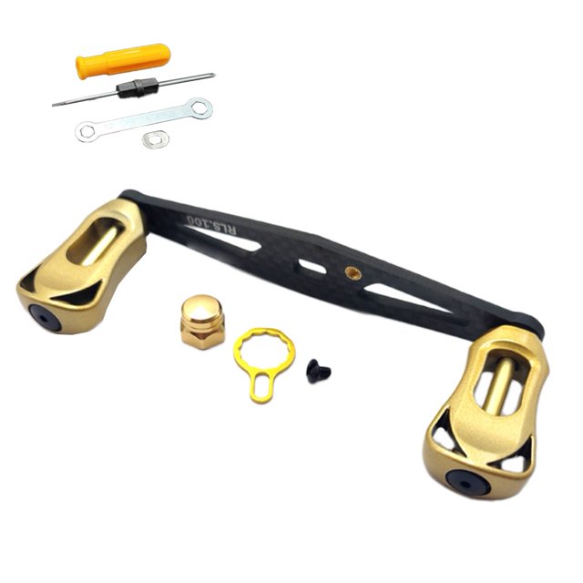 Baitcasting Reel Rocker Handle Carbon Fiber Gripping Pill Rocker Handle With Bearing For DAIWA Straight Board Reel Accessories