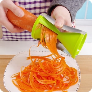Iumwxz Kitchen Gadgets Kitchen Utensil Set Stainless Steel Salad Roller Set Carrot Cucumber Carving Knife Roller Shredder Modeling Knife Kitchen Accessories Green Plastic Deals on Home