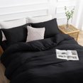thumbnail image 3 of Duvet Cover Queen -Piece Prewashed Ultra Soft Queen Bedding Set - Features Zipper Closure and Corner Ties Includes Duvet Cover x Pillowcases No Comforter, 3 of 7