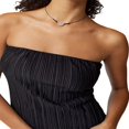 thumbnail image 3 of Robe d'Été Plissée de Couleur Unie pour Femmes, 3 of 6