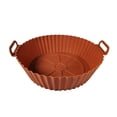 thumbnail image 2 of ABPWLY Reusable Air Fryer Basket Liner Parchment Paper Replacement 7.5 Inch Non Stick Silicone Mat for Easy Cleaning, 2 of 5