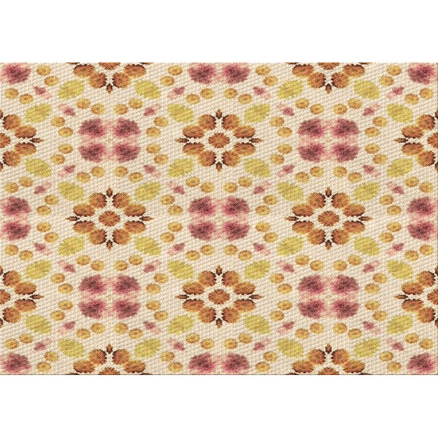 Ahgly Company Tapis d'Intérieur Lavables en Machine Rectangle Transitionnel Kaki Or, 5' x 7'