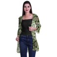 thumbnail image 2 of Moomaya Viscose Georgette Printed Short Shrug Long Sleeves Cardigans For Women, 2 of 5