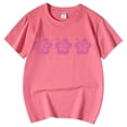 thumbnail image 4 of MEZZALL T-Shirt pour Tout-Petites Filles à Imprimé Floral, Col Rond, Manches Courtes, T-Shirt Décontracté, Hauts Tendance, 3-4 Ans, 4 of 5