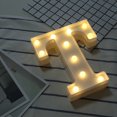 thumbnail image 1 of Special Offer! Alphabet LED Letter Lights Light Up White Plastic Letters Standing Hanging T, 1 of 3