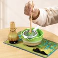 thumbnail image 4 of CHUANK 7Pcs Japanese Matcha Tea Set  Matcha Making Starter Kit with Matcha Whisk Bowl Whisk Holder Scoop and Strainer Safe Bamboo Matcha Whisk and Ceramic Bowl Set for Matcha Tea, 4 of 7