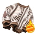 thumbnail image 1 of YOUSNH Chandail d'Halloween Garçons Filles Chandail Classique à Rayures Col Rond Manches Longues Épais Chaud Chandail Décontracté Chandail à Enfiler Hauts Chandail Garçons Chandails Brun 11-12 Ans, 1 of 3