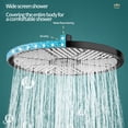 thumbnail image 4 of Yhmxh Kitchen Gadgets Kitchen Gifts Kitchen Essentials Shower Nozzle,Strong Water Output,Durability,And A Beautiful And Practical Appearance,Oversized 10-inch Panel Water Output shower head, 4 of 6