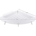 thumbnail image 2 of Jinsinto Corner Shower Caddy,shelf Organizer No-punching With Hook White, 2 of 5