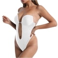 thumbnail image 3 of Bodysuit for Women, High-Waist Seamless Shapewear with Lace Trim, Tight Strap Design, Moderate Control Compression, Body-Sculpting Fit, Four-Season Wear, 3 of 4