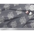 thumbnail image 3 of Soimoi Tissu Poly Georgette Feuilles, Floral & Cachemire Imprimé Bloc au Mètre 42 Pouces de Large, 3 of 3