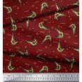 thumbnail image 2 of Soimoi Rayon Fabric Circle,Dot & Prawns Ocean Print Fabric by The Yard 56 Inch Wide, 2 of 3