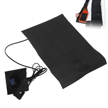 Domqga Adjustable Heating Pad,Electric Heating Pad,Temperature Adjustable Electric Heating Sheet USB Heating Pad for Clothes Vest (With Switch)