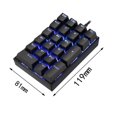 thumbnail image 4 of tredstone K23 Mini Numpad LED Backlit Numeric Keypad USB-C Office Home Use 21-Key Red Switches, 4 of 9
