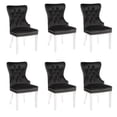 thumbnail image 1 of WINGBACK DINING CHAIR in Black SET OF 6, 1 of 6