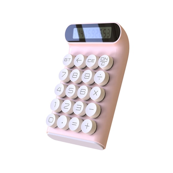 Wweixi Calculatrice Simple Papeterie pour Étudiants Appareil de Calcul Format Compact Mécanicien Clés Multicolore Cadeau Mignon Rose Rose