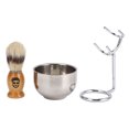 thumbnail image 2 of Shaving Brush Set, Brush Shaving Bowl Set Facial Grooming  for Men, 2 of 7