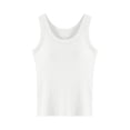 thumbnail image 4 of Women's Tanks & - Seamless Ribbed Camisole with Built-In Bra Support for Daily Layering and Casual Wear Soft Comfort Stretch Tank Top for All Seasons, 4 of 4