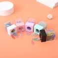 thumbnail image 4 of Transparent Plastic Paperclip Holder - Desktop Dispenser, Large Capacity, Easy to Operate, For Office Supplies, 4 of 5