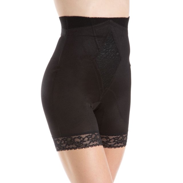 Women's Rago 6206 Diet Minded No Roll High Waist Long Leg Shaper (Black 3X)