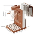thumbnail image 1 of Automatic / Manual Drip Coffee Maker 300ml Detachable Water Constant Temperature Book Shaped 400W Pour Over Coffee Maker with Paper Filter / Brush / Spoon, 1 of 7