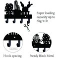 thumbnail image 3 of CHOK Hook Hanger Wall Key Holder Metal Decorative Mounted Coat Hanger with Key Shape Design Organizer Rack with 6 Hooks for Wall Bathroom Kitchen Entryway, 3 of 9