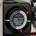thumbnail image 2 of Kichler Outdoor Mechanical Timer with Tradition Pin Setting, Plug-In Landscape Lighting Automation Timer, Black, 15557BK, 3" x 3" x 2.75", 2 of 6