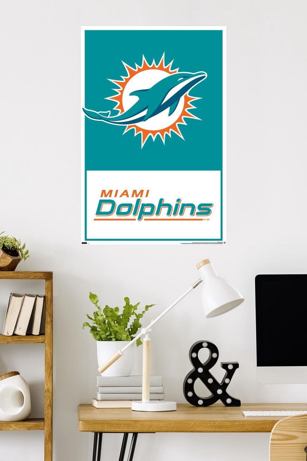 NFL Miami Dolphins - Logo 21 Wall Poster, 22.375" x 34"