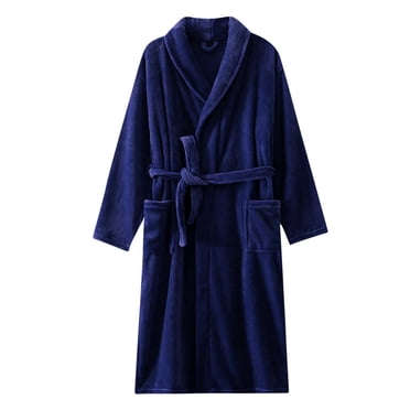 Peignoir de Mode pour Femmes, Peignoir Allongé, Garde au Chaud, Col à Revers, Même Style pour Hommes et Femmes, Manches Longues
