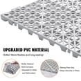 thumbnail image 3 of VEVOR Interlocking Tile 50PCS Gray, Drainage Tiles 12" x 12" Splicing, Soft PVC Interlocking Drainage Floor Tiles, Non-Slip Drainage Holes for Restroom, Bathroom, Kitchen, Pool, Wet Areas, 3 of 9
