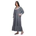 thumbnail image 2 of Moomaya Printed Nightdress For Ladies Cotton Ruffled Border Nursing Nightwear, 2 of 5