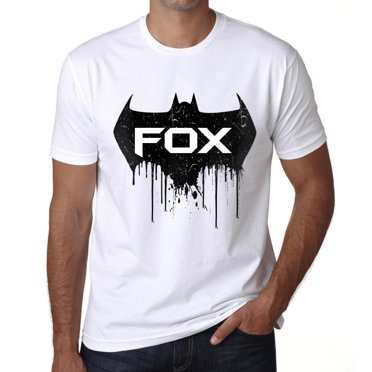 T-Shirt Graphique pour Hommes Bat Fox Éco-Responsable Édition Limitée Tee-Shirt Manches Courtes Vintage Cadeau d'Anniversaire Original