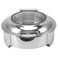 thumbnail image 1 of Stainless Steel Round Buffet Chafer,Stainless Steel Round Buffet Buffet Catering Warmer Stainless Steel Chafing Dish Extended Durability, 1 of 12