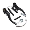 thumbnail image 4 of MYG for Aluminum Alloy V Brake Set Front Rear Mountain Bike Cycling Brakes with Curved Rods Rubber Covers Screws Gaskets 110mm Length 3/4 Ring Spring, 4 of 10