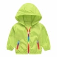 thumbnail image 1 of Posijego Toddler Kids Sun Protection Jacket Spring Summer Long Sleeve Hooded Full Zip Jackets for Outdoor, 1 of 5