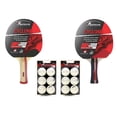 thumbnail image 1 of Swiftflyte Cyclone Table Tennis Racket Set, 14-Piece Ping Pong Paddle and Ball Set with 2 Wood Rackets and 12 Balls, 1 of 6
