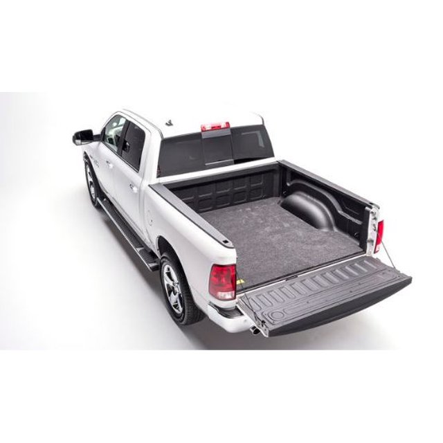BedRug Bed Mat BMT19SBS Classic; Direct-Fit; Without Raised Edges; Dark Gray; Carpet-Like Polypropylene; Tailgate Mat Not Included