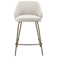 thumbnail image 3 of Bouclair Light Beige Neutral Fabric Bar Stool, 3 of 5