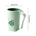 thumbnail image 4 of Sentmoon Bathroom Cups 1 Toothbrush Cup Holders Shower Water Cup Toothbrush Cup with Handle Mouthwash Cup Toothpaste Travel Toothbrush Practical Storage Cup Plastic Cup Couple Home, 4 of 7