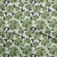 thumbnail image 1 of oneOone Popeline de Coton Verte Tissu Floral Rétro Matière de Robe Tissu Imprimé Tissu au Mètre 42 Pouces de Large, 1 of 5