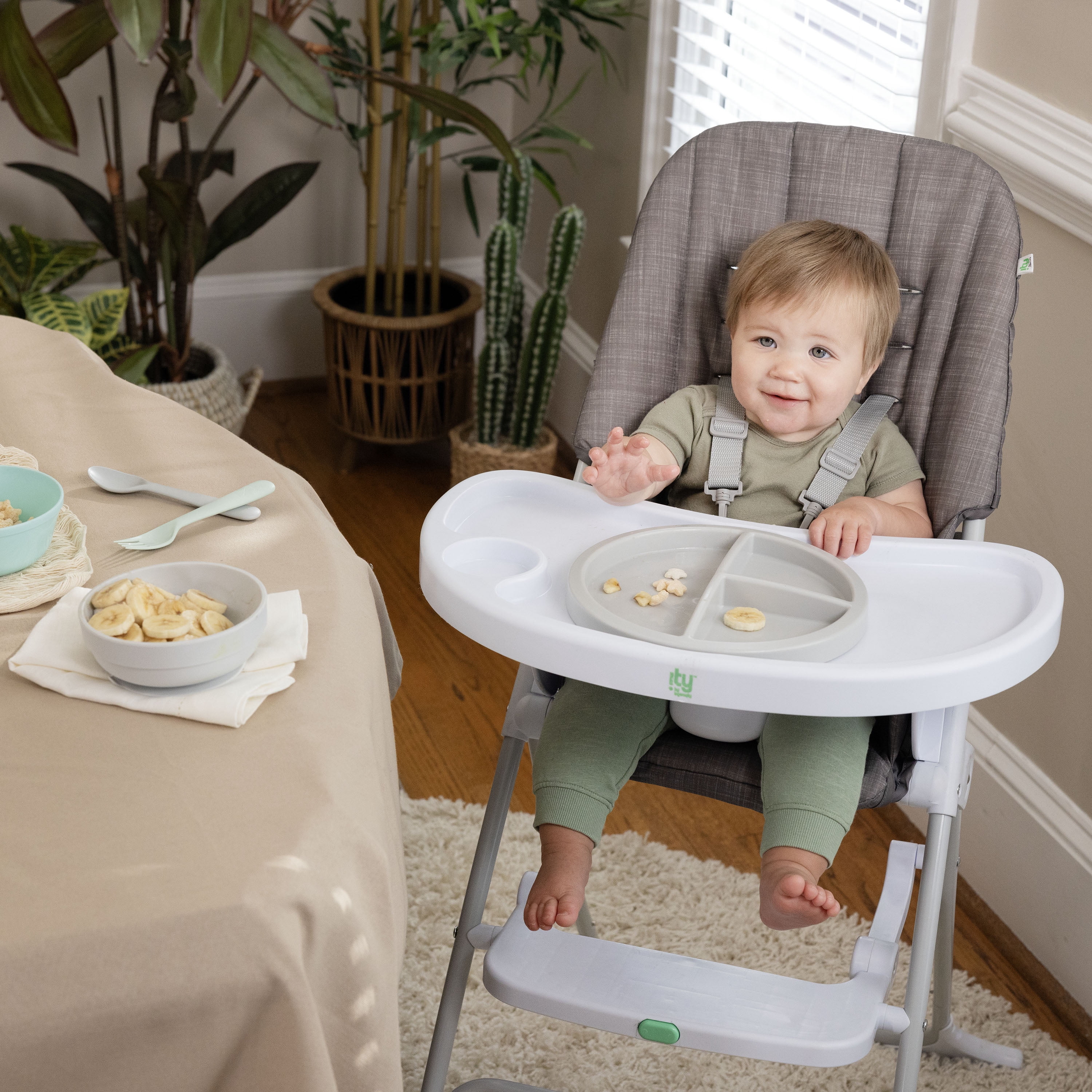 Ingenuity Sun Valley Compact Folding High Chair, age group 6 Months to 3 Years old or up to 33 lbs
