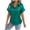 Green, variant on zbxnLI Women's Satin Button down Shirts Casual Short Sleeve Collared Shirt Business Work Blouse Fashion Clothes