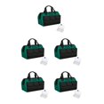 thumbnail image 3 of QualitChoice Sac à Outils pour Électricien, Boîte de Rangement Ajustable, Étanche, Grande Capacité, Kit d'Outils de Maintenance, Noir Vert/13 Pouces, 5 Pcs, 3 of 6