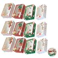 thumbnail image 3 of destyer 12pcs Christmas Pattern Packaging Boxes Bakery Cookie Goods Packing Boxes Cupcake Christmas Gift Boxes Colorful Boxes with Window for Christmas Cookies Snack, 3 of 8