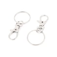 thumbnail image 2 of Unique Bargains Lobster Clasps Hook Split Ring Keyring Handbag Keychain Key Holder 20pcs, 2 of 2